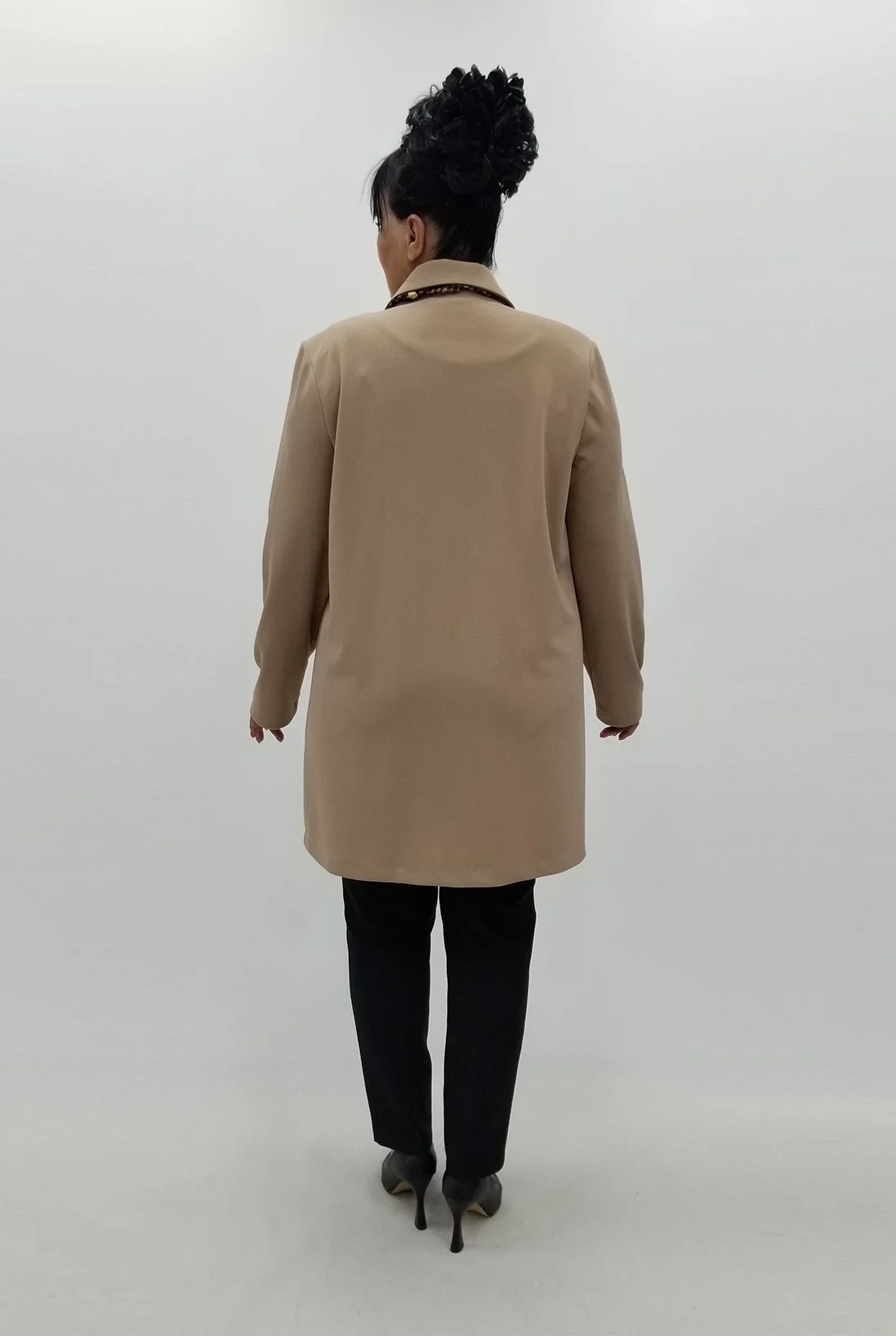 Miraggio Büyük Beden Ceket 99775 A-KAHVE