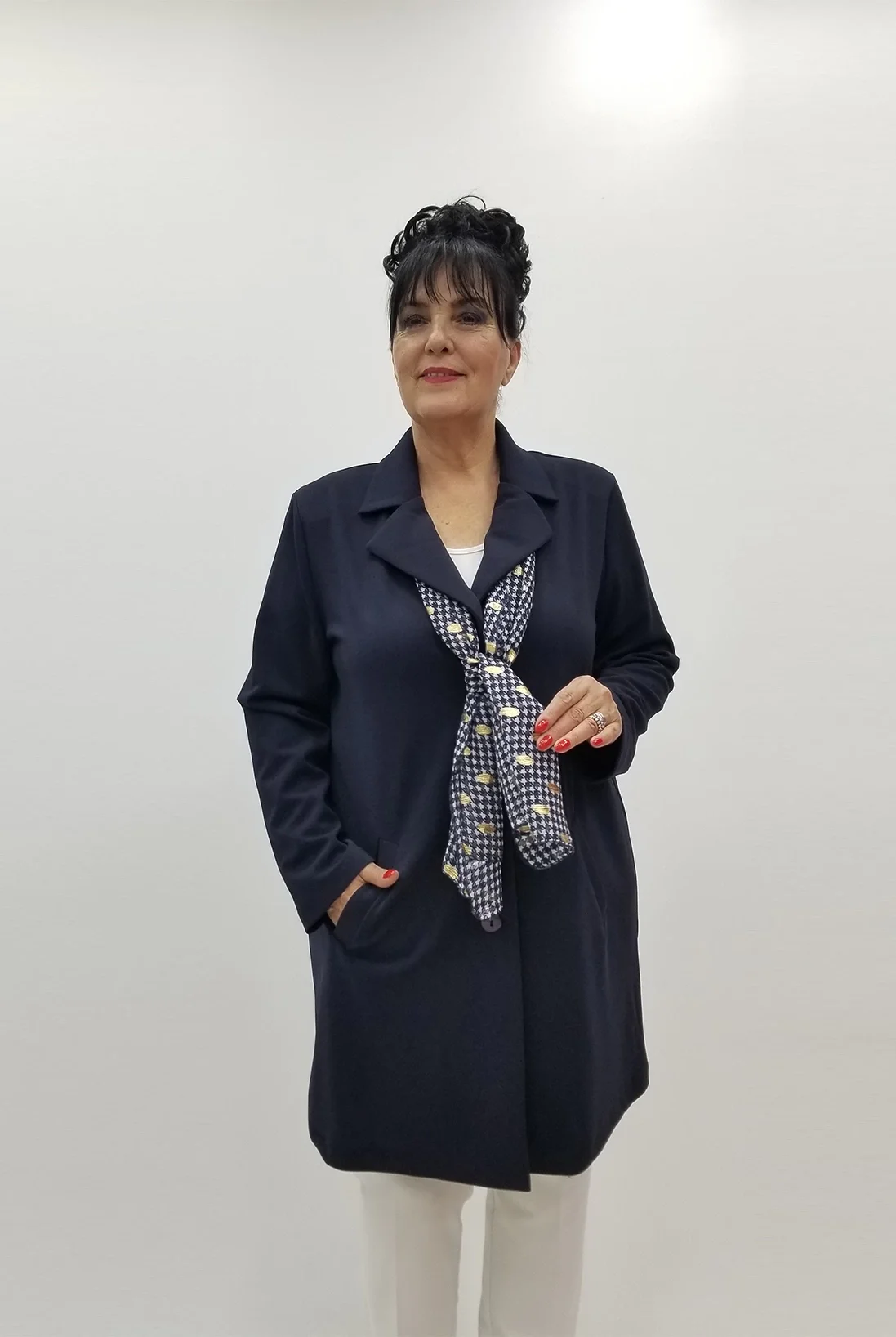 Miraggio Büyük Beden Ceket 99775 LACİVERT