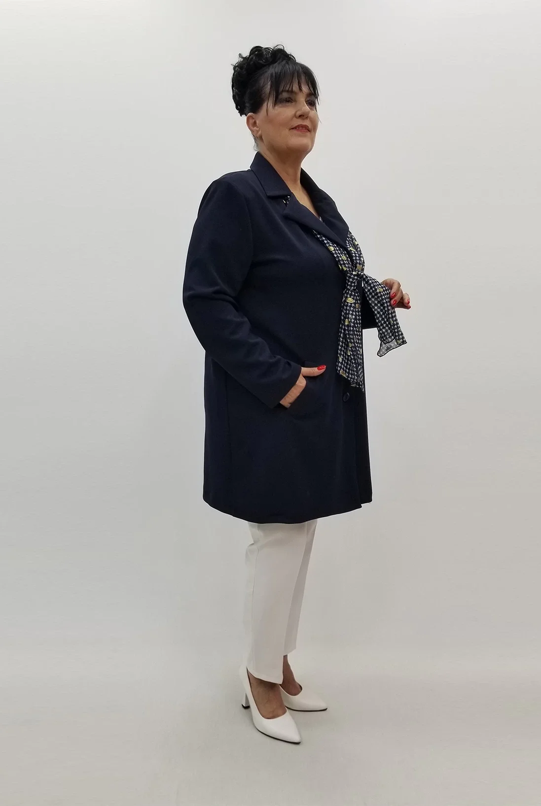 Miraggio Büyük Beden Ceket 99775 LACİVERT