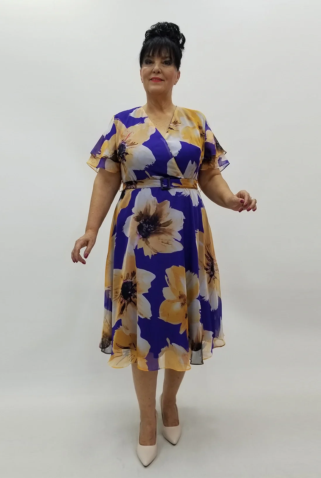 Miraggio Büyük Beden Elbise 4040 HARDAL