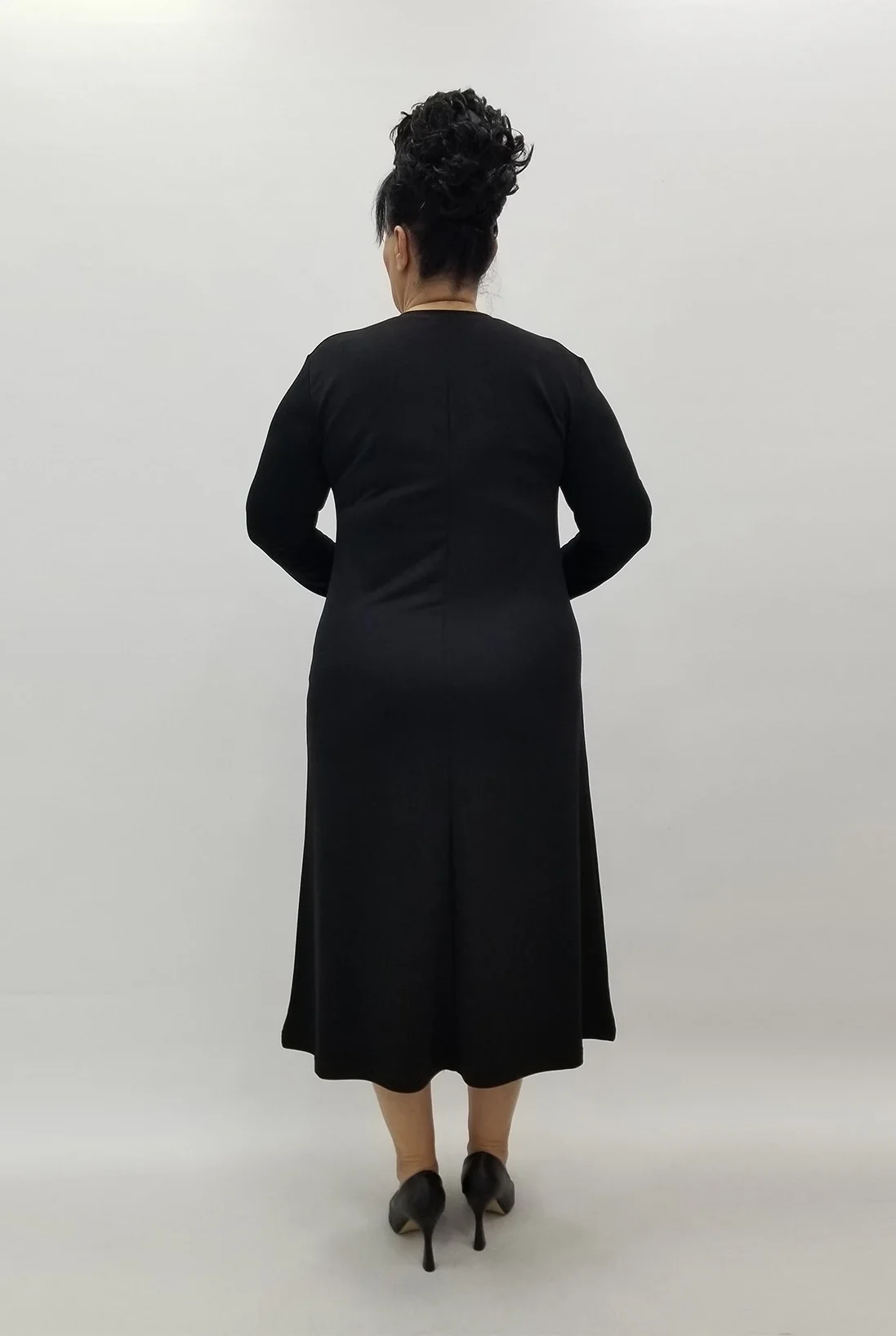 Miraggio Büyük Beden Elbise 4115 SİYAH