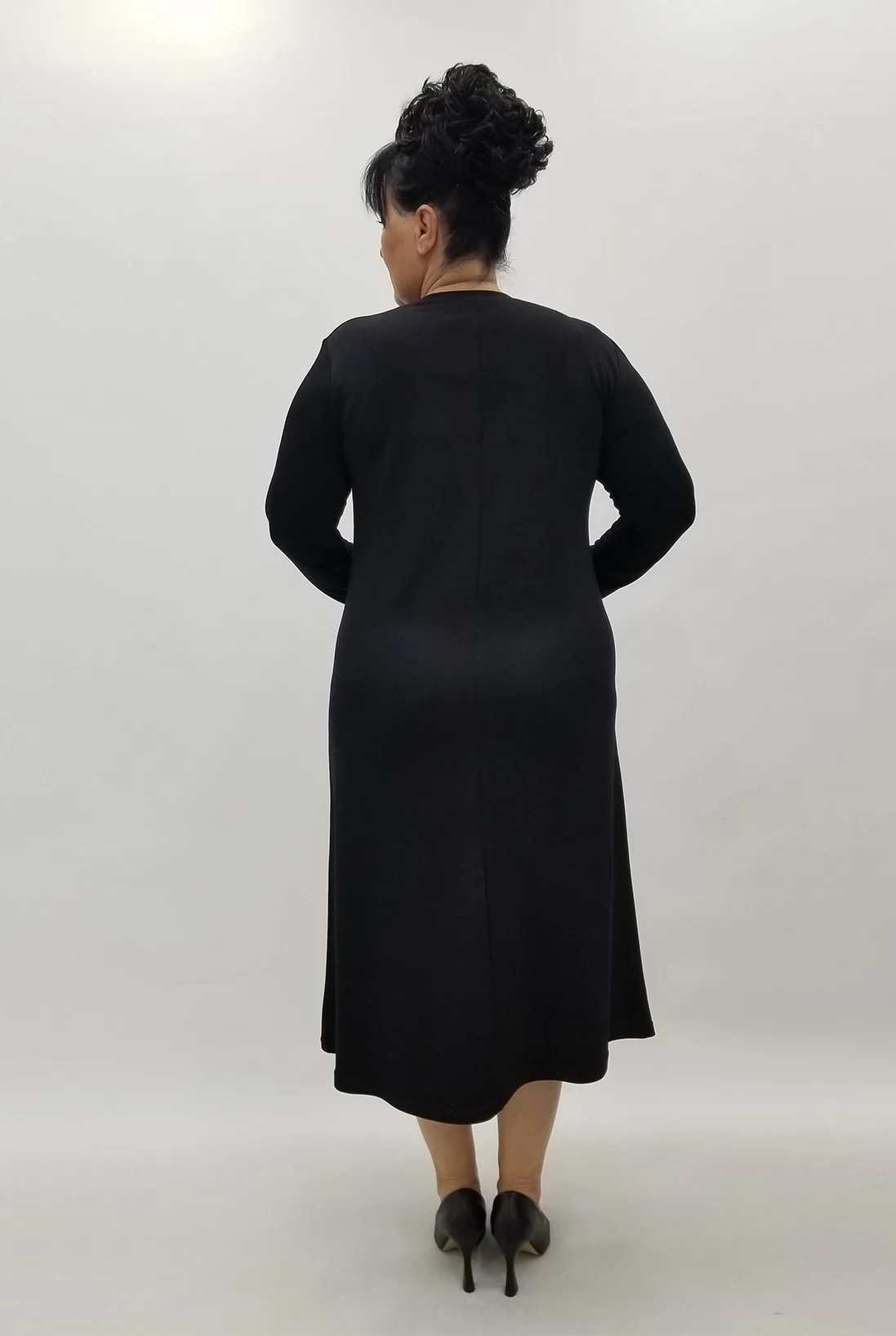 Miraggio Büyük Beden Elbise 4117 SİYAH