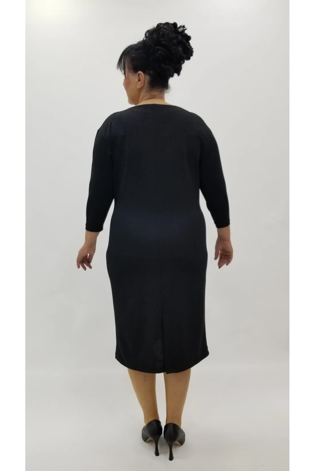 Miraggio Büyük Beden Elbise 4321 SİYAH