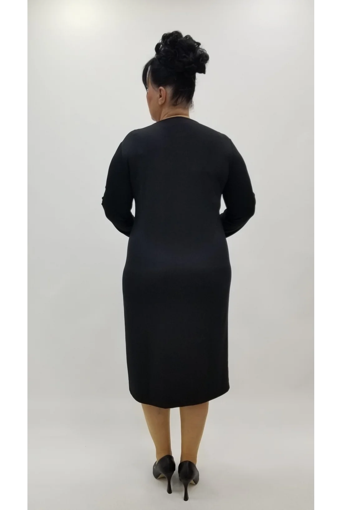 Miraggio Büyük Beden Elbise 4346 SİYAH