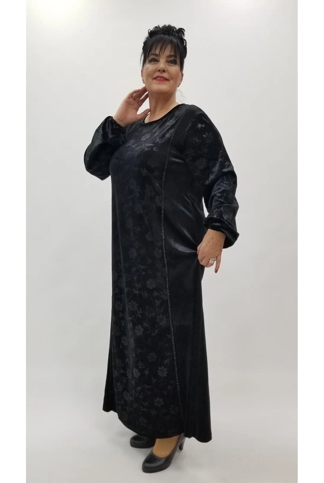 Miraggio Büyük Beden Elbise 4351 SİYAH