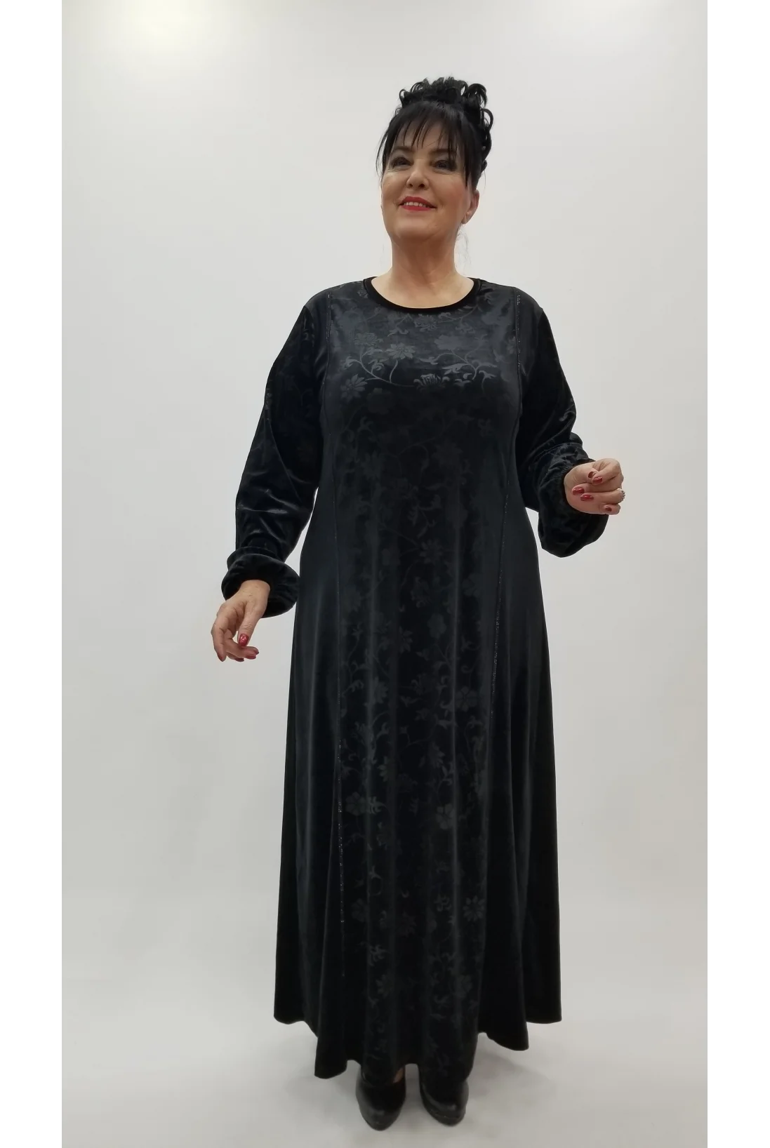 Miraggio Büyük Beden Elbise 4351 SİYAH