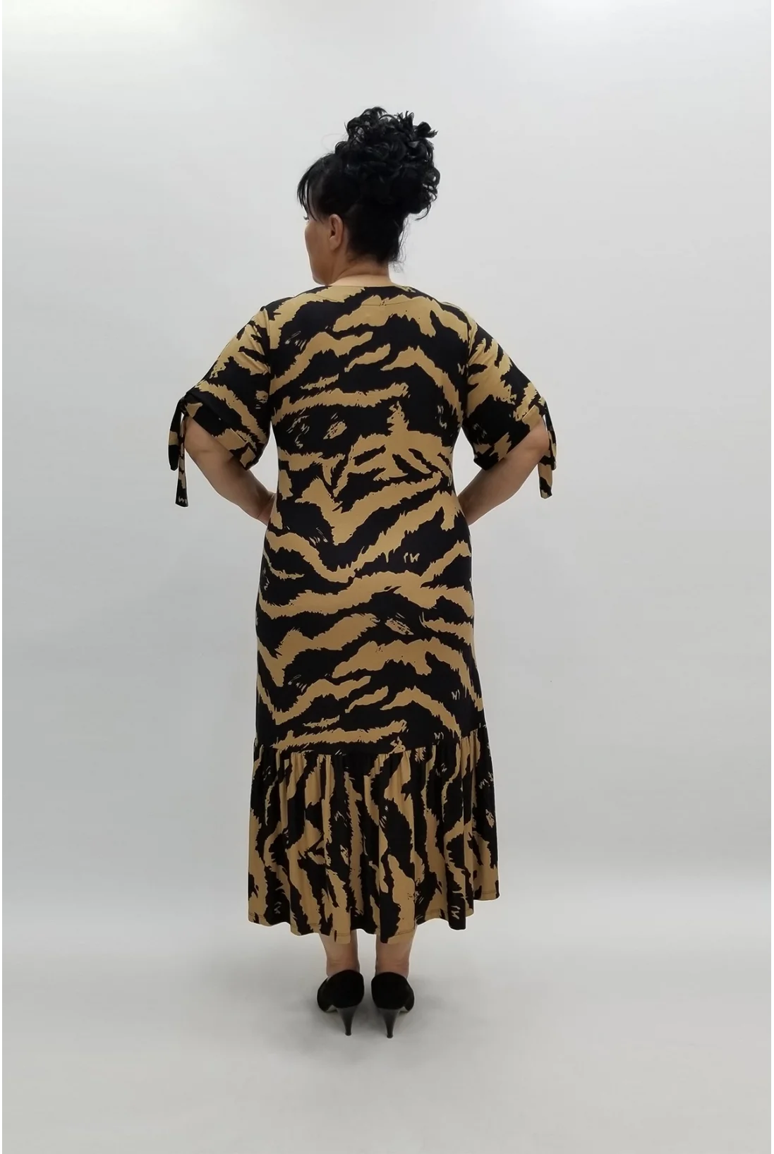 Miraggio Büyük Beden Elbise 97741 SİYAH