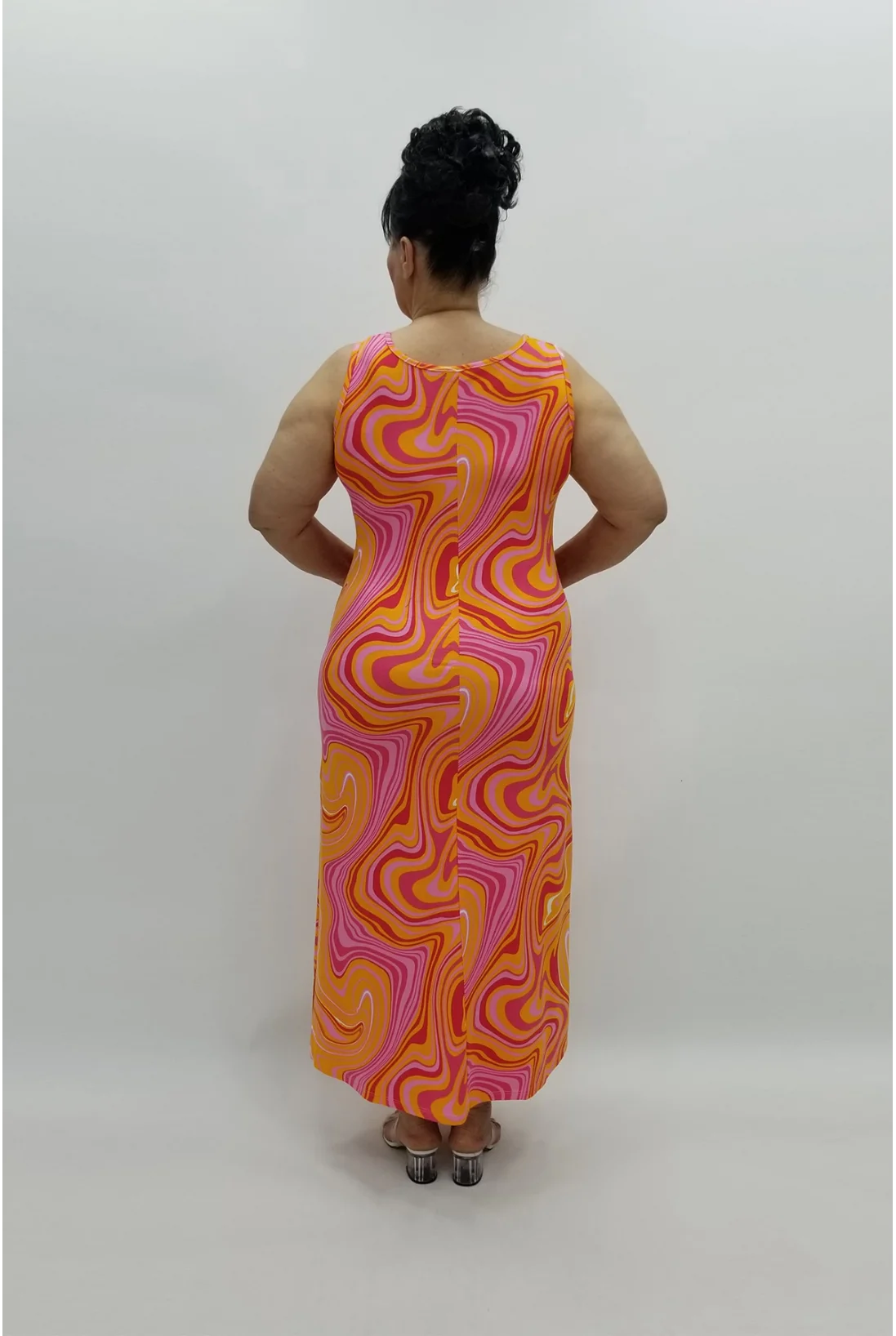 Miraggio Büyük Beden Elbise 97743 ORANJ