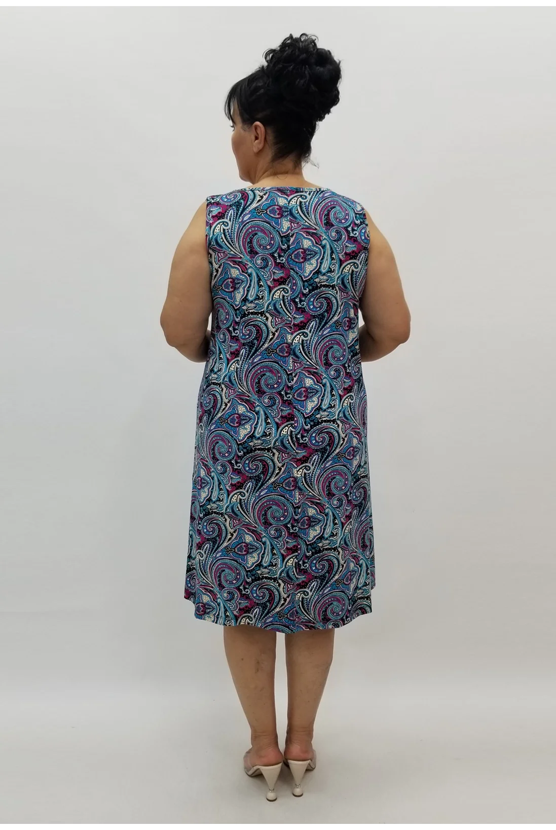 Miraggio Büyük Beden Elbise 97974 MAVİ