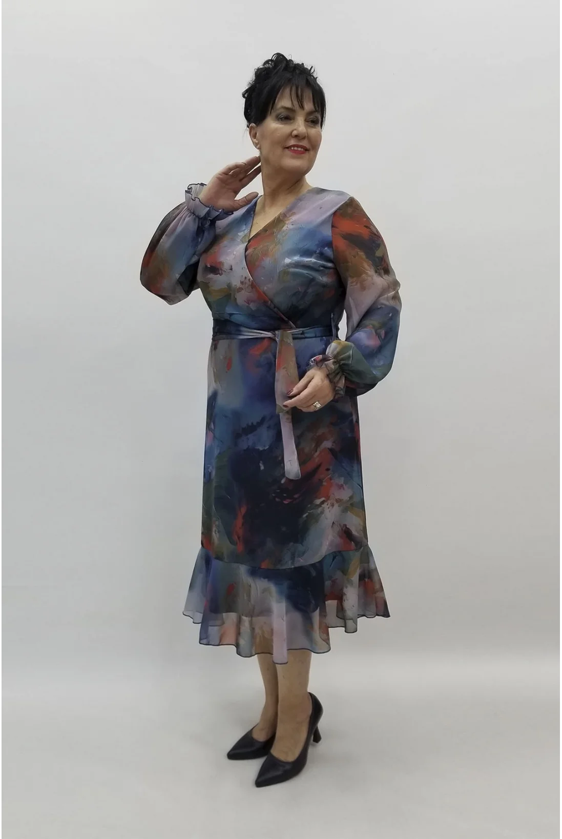 Miraggio Büyük Beden Elbise 98328 ORJİNAL