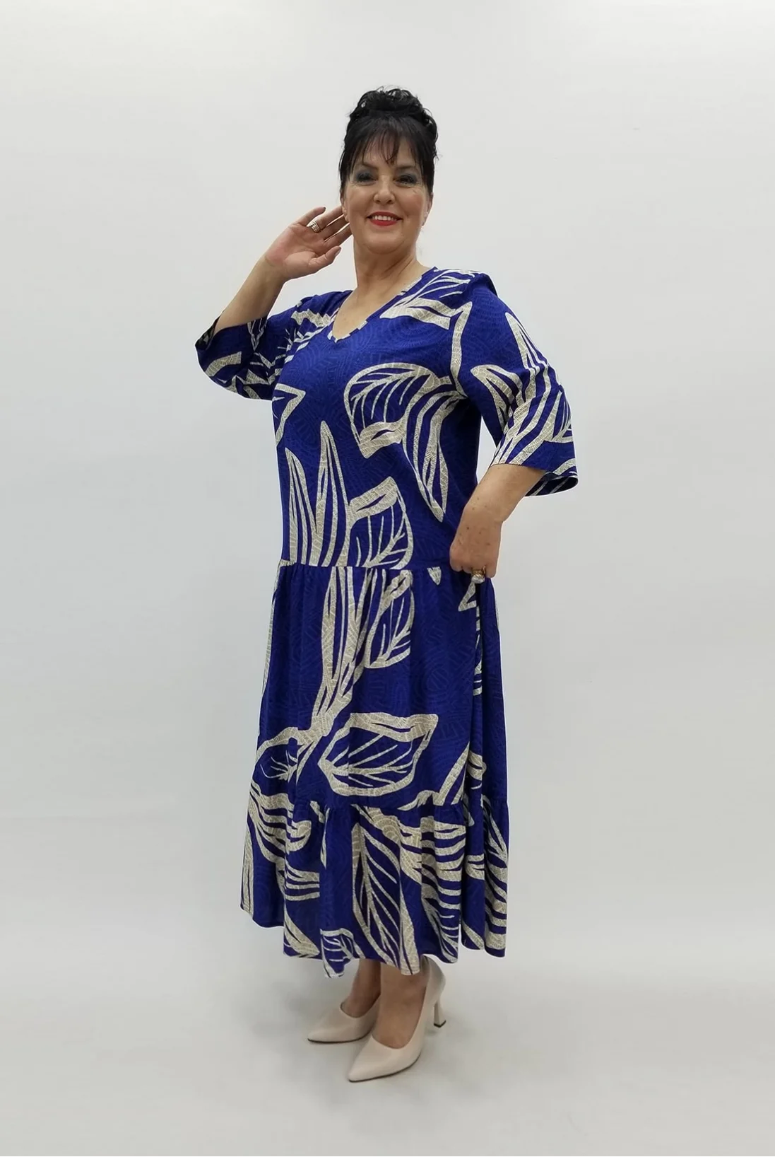 Miraggio Büyük Beden Elbise 98801 SAKS