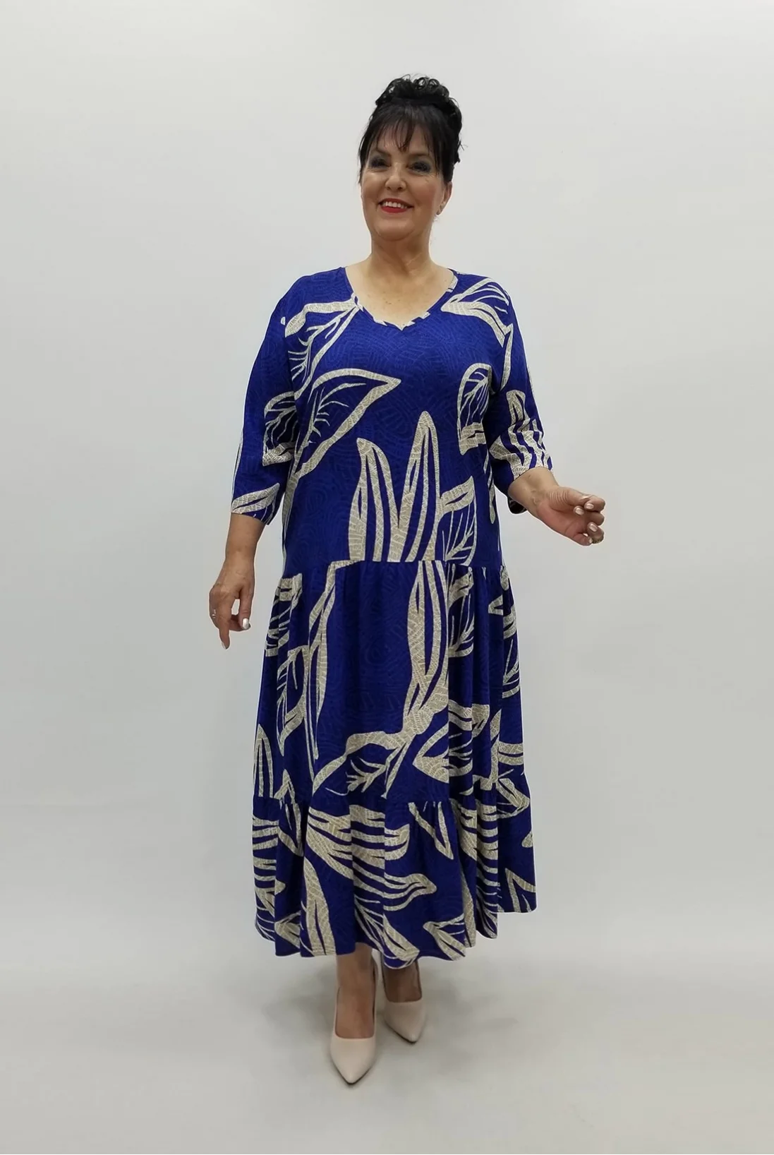 Miraggio Büyük Beden Elbise 98801 SAKS