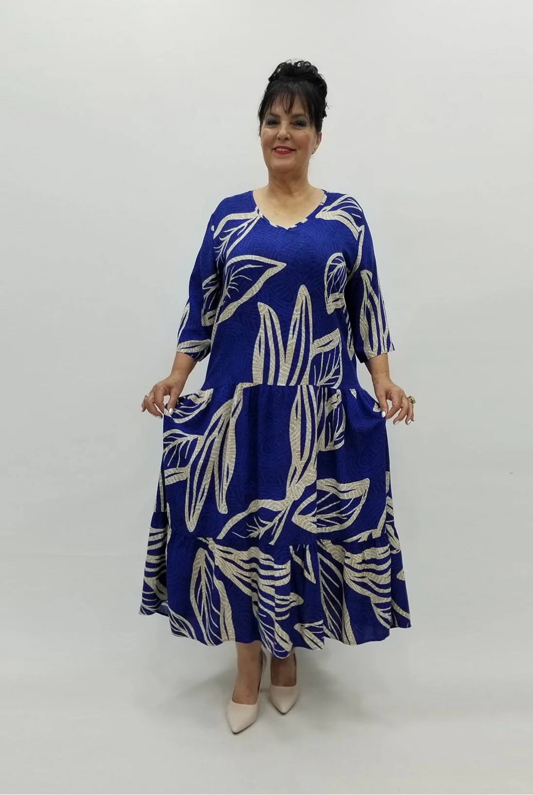 Miraggio Büyük Beden Elbise 98801 SAKS