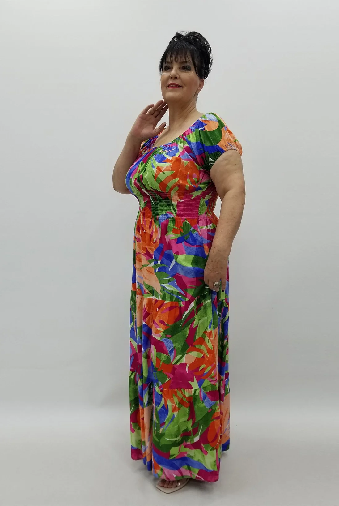 Miraggio Büyük Beden Elbise 98838 ORJİNAL