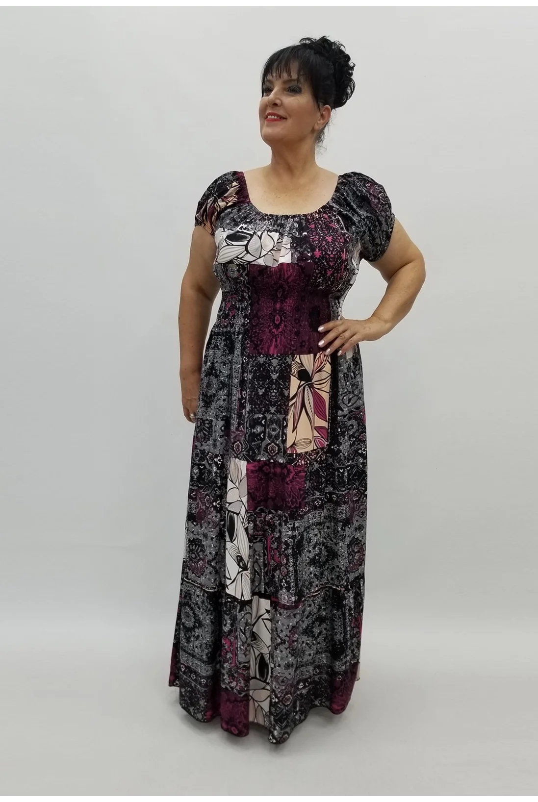 Miraggio Büyük Beden Elbise 98839 SİYAH