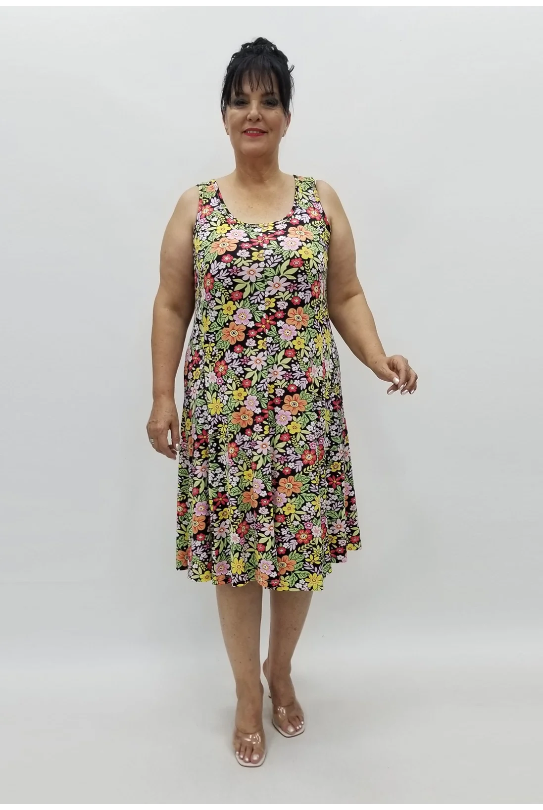 Miraggio Büyük Beden Elbise 98853 SİYAH