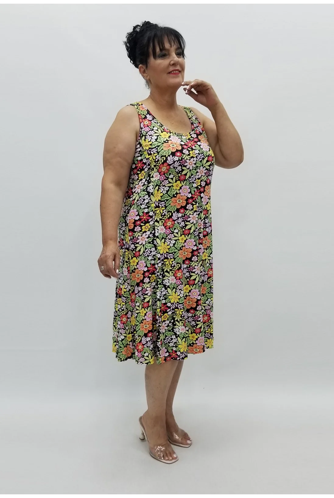 Miraggio Büyük Beden Elbise 98853 SİYAH