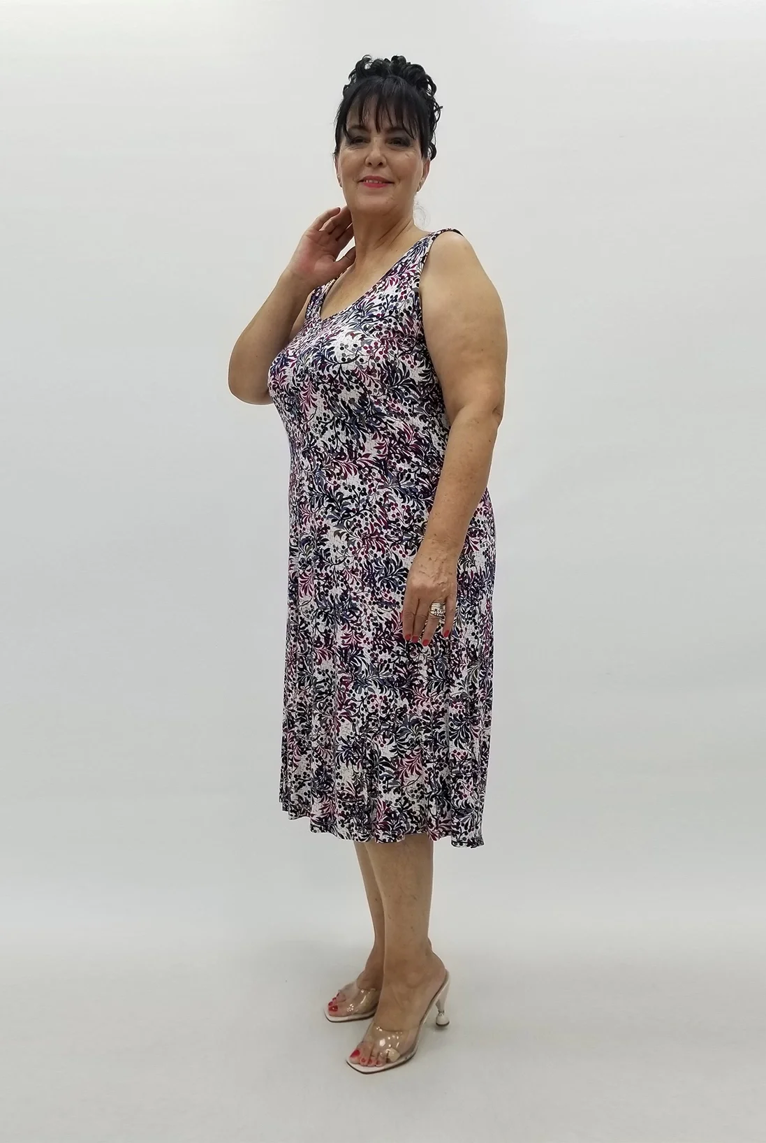 Miraggio Büyük Beden Elbise 98915 MÜRDÜM