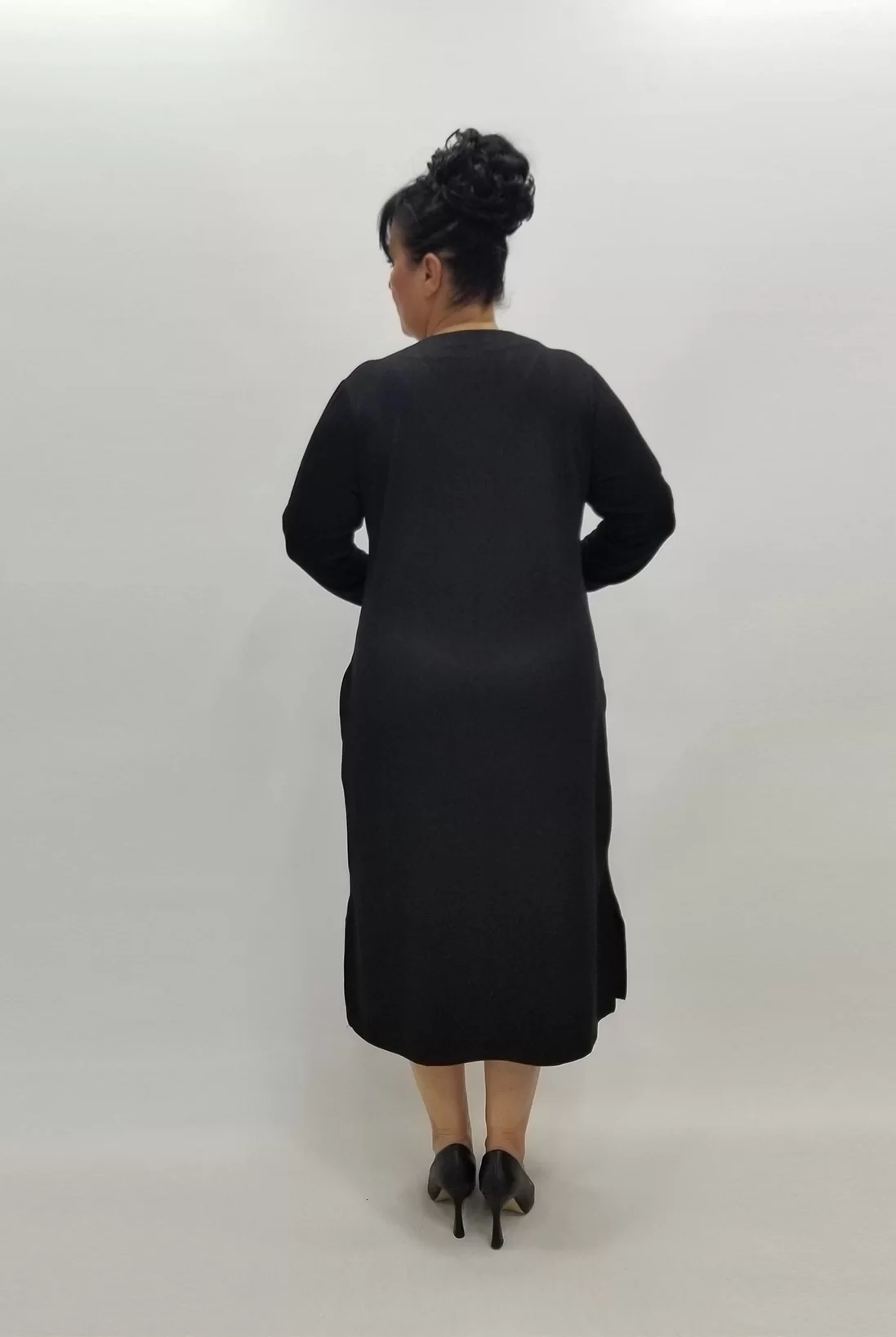 Miraggio Büyük Beden Elbise 99021 SİYAH