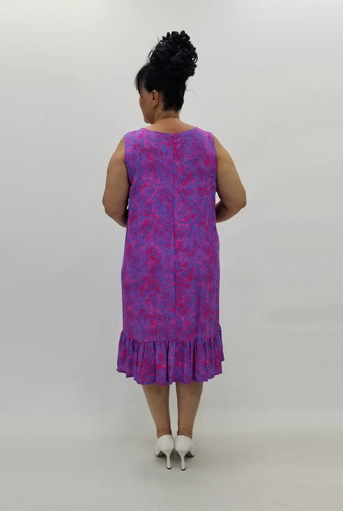 Miraggio Büyük Beden Elbise 99073 FUŞYA