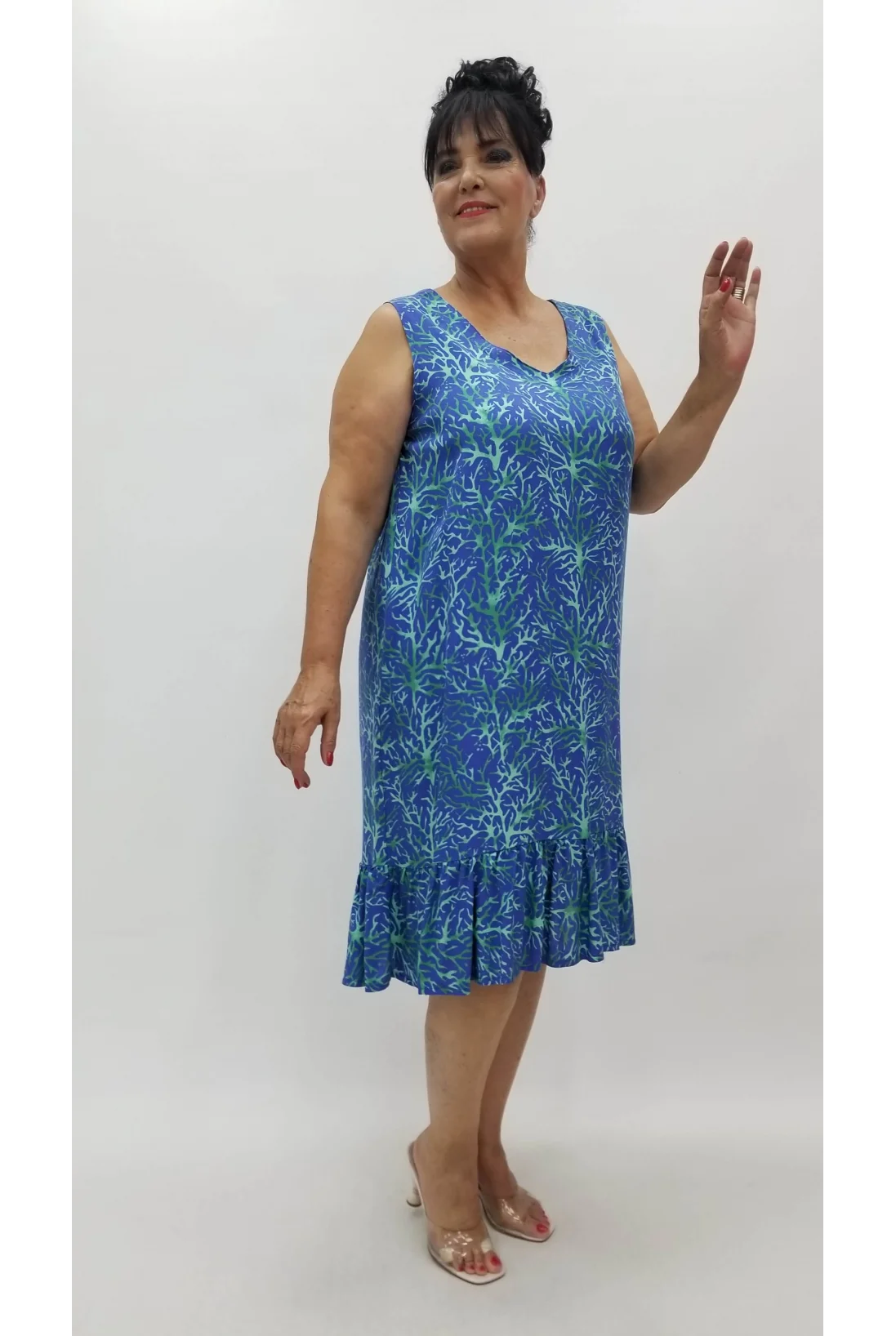 Miraggio Büyük Beden Elbise 99073 SAKS