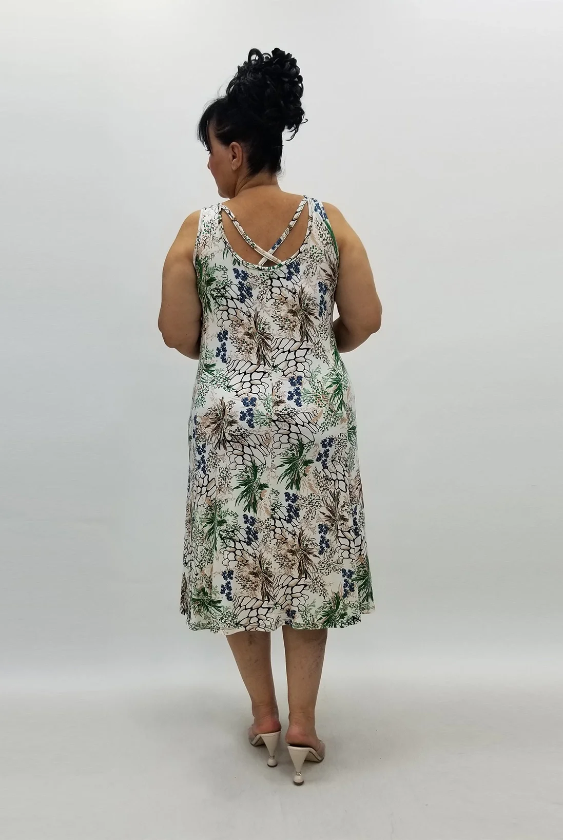 Miraggio Büyük Beden Elbise 99220 YEŞİL