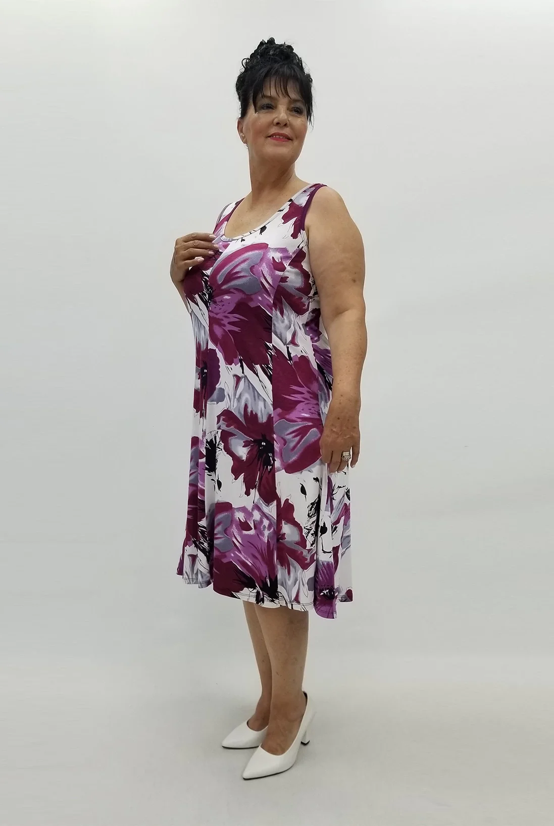 Miraggio Büyük Beden Elbise 99221 MÜRDÜM