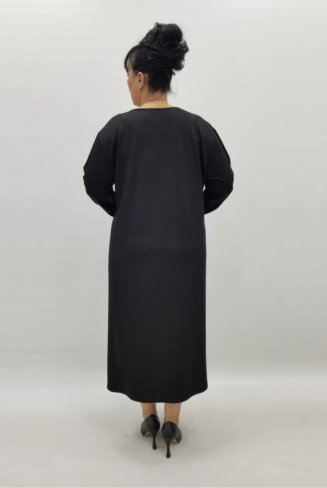 Miraggio Büyük Beden Elbise 99269 SİYAH