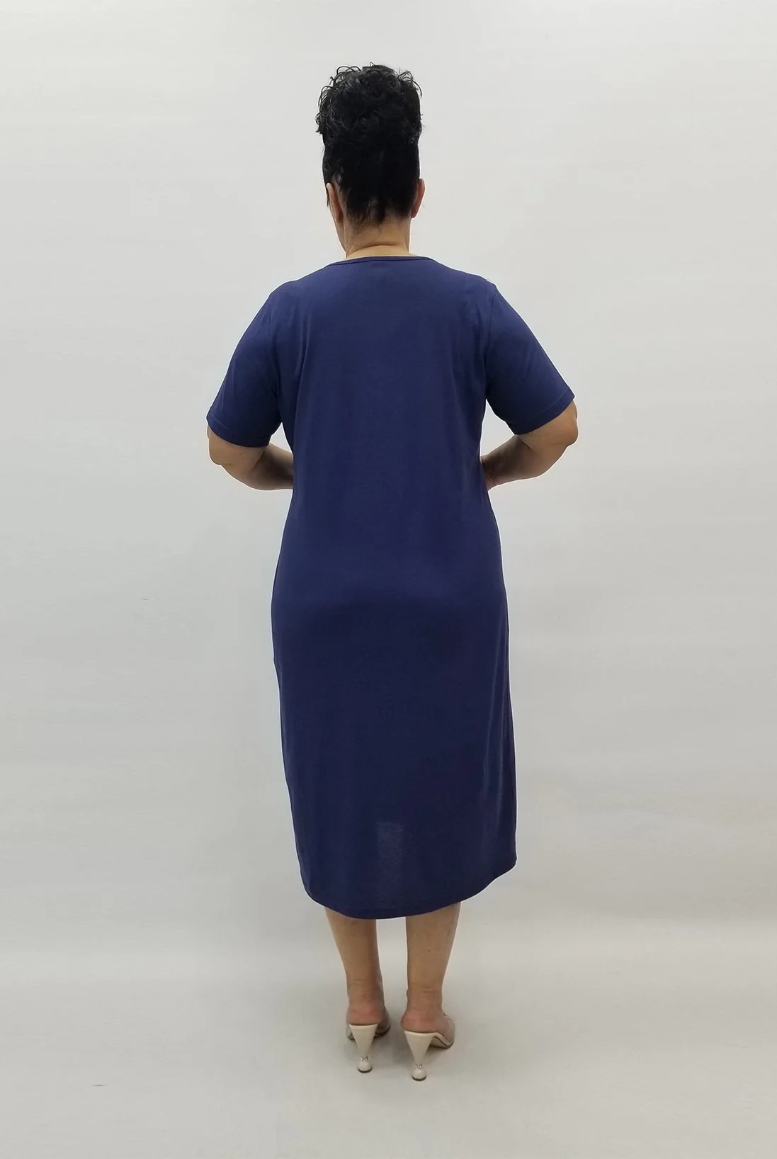 Miraggio Büyük Beden Elbise 99296 LACİVERT