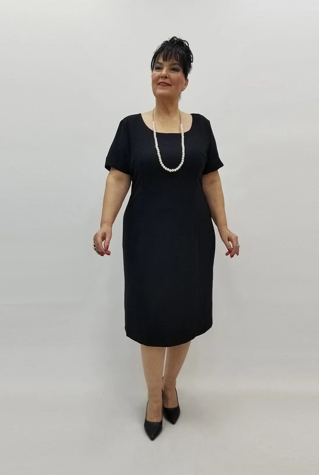 Miraggio Büyük Beden Elbise 99434 SİYAH