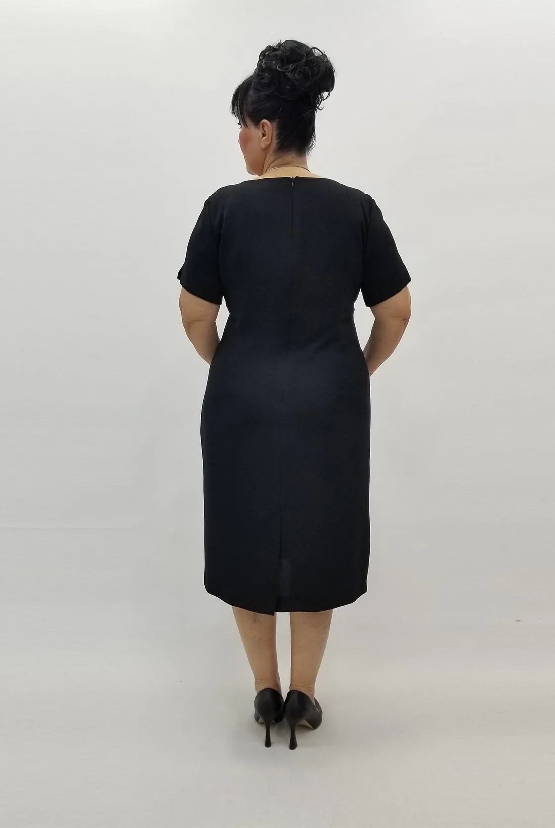 Miraggio Büyük Beden Elbise 99434 SİYAH