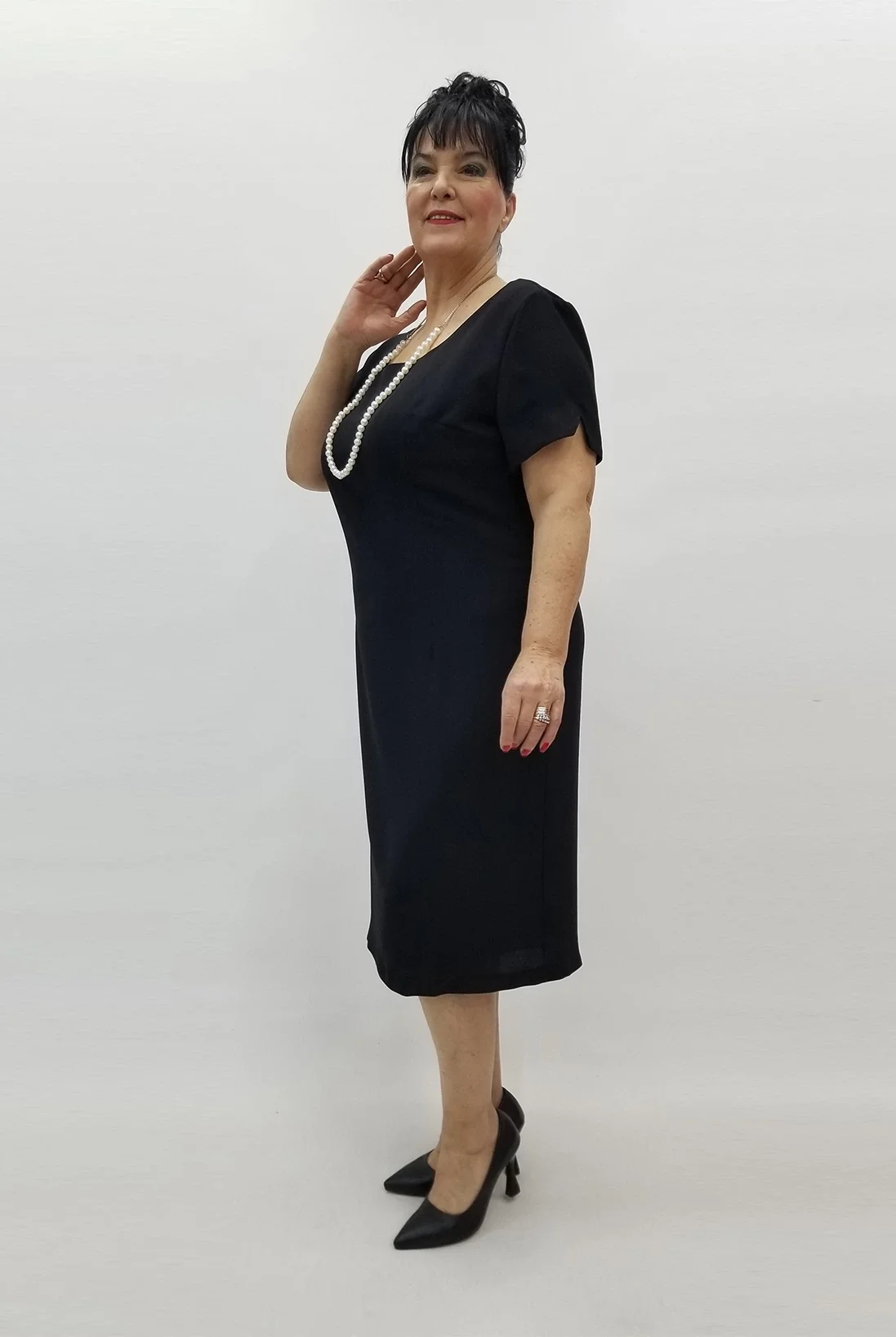 Miraggio Büyük Beden Elbise 99434 SİYAH