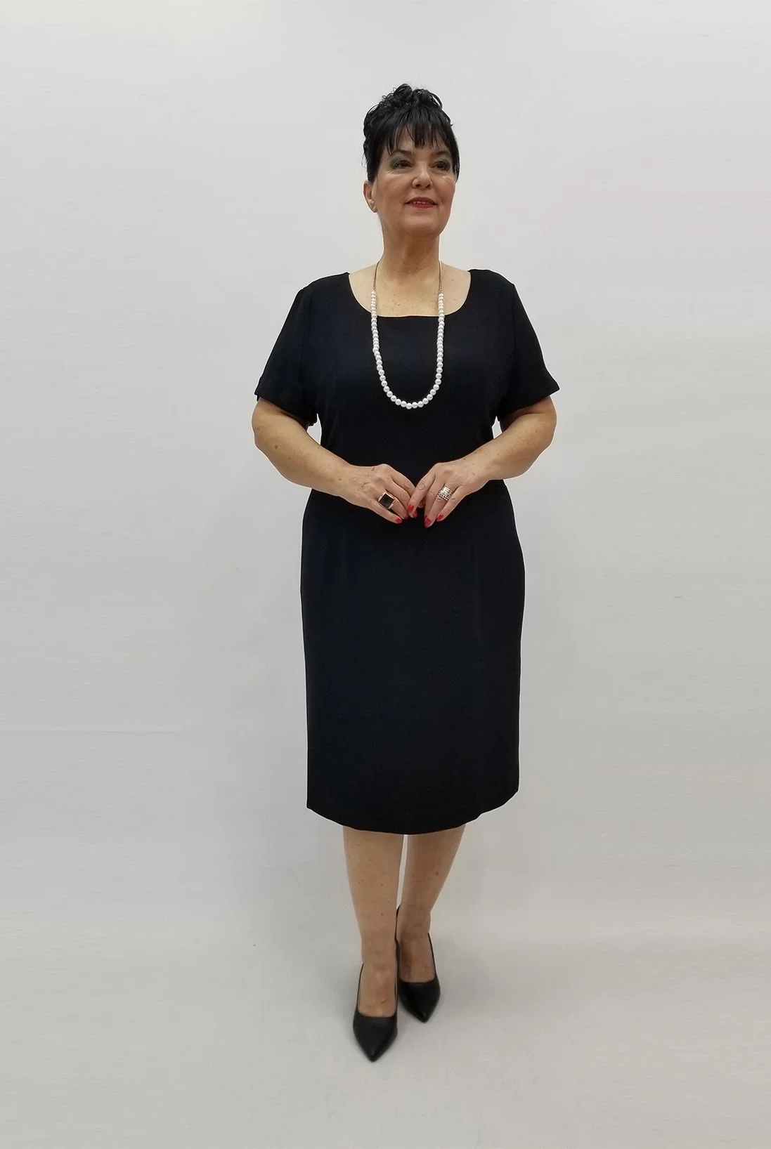 Miraggio Büyük Beden Elbise 99434 SİYAH