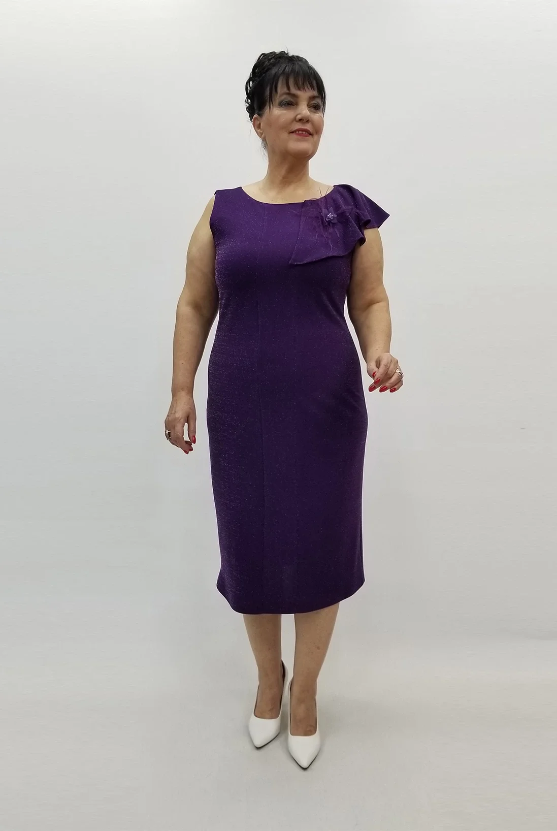 Miraggio Büyük Beden Elbise 99435 MOR