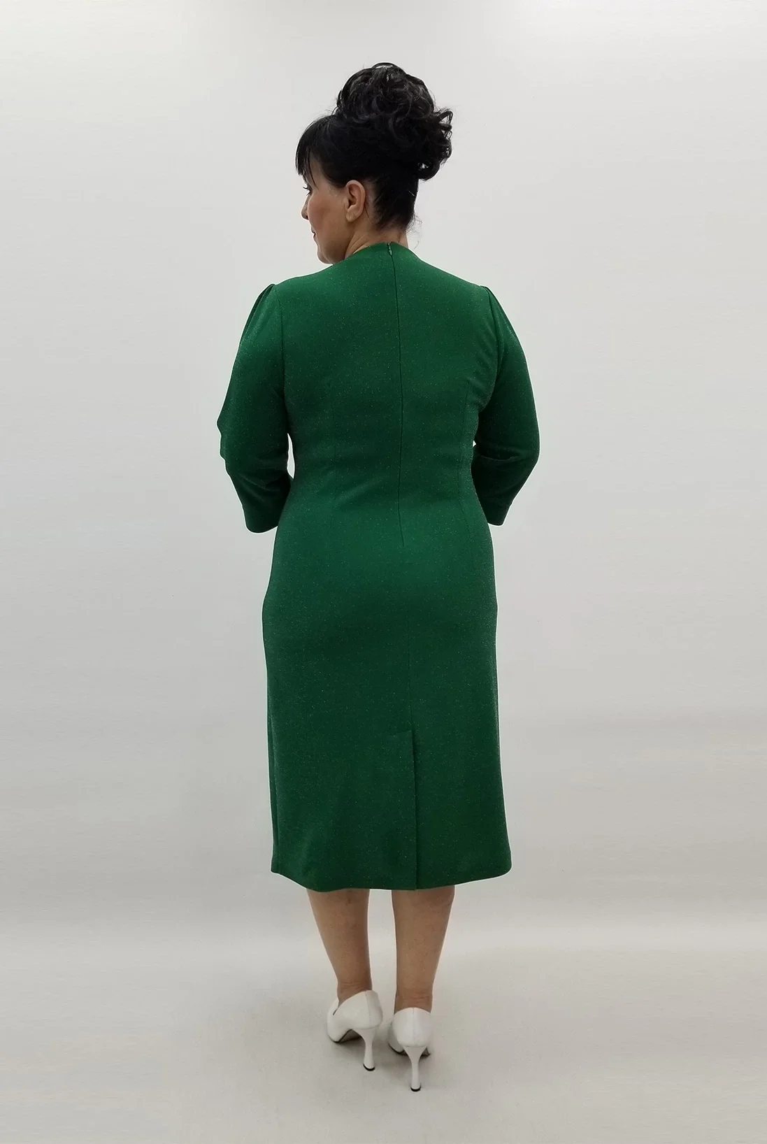 Miraggio Büyük Beden Elbise 99436 YEŞİL