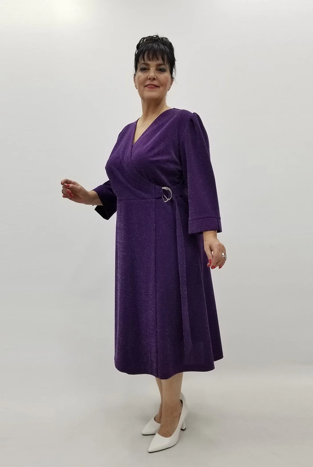 Miraggio Büyük Beden Elbise 99437 MOR