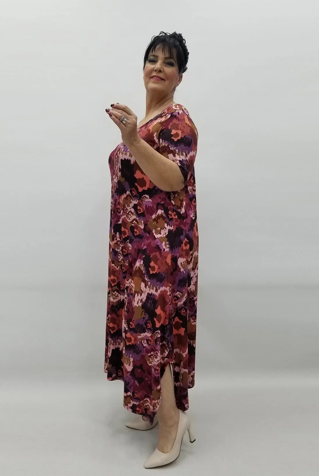 Miraggio Büyük Beden Elbise 99530 MOR