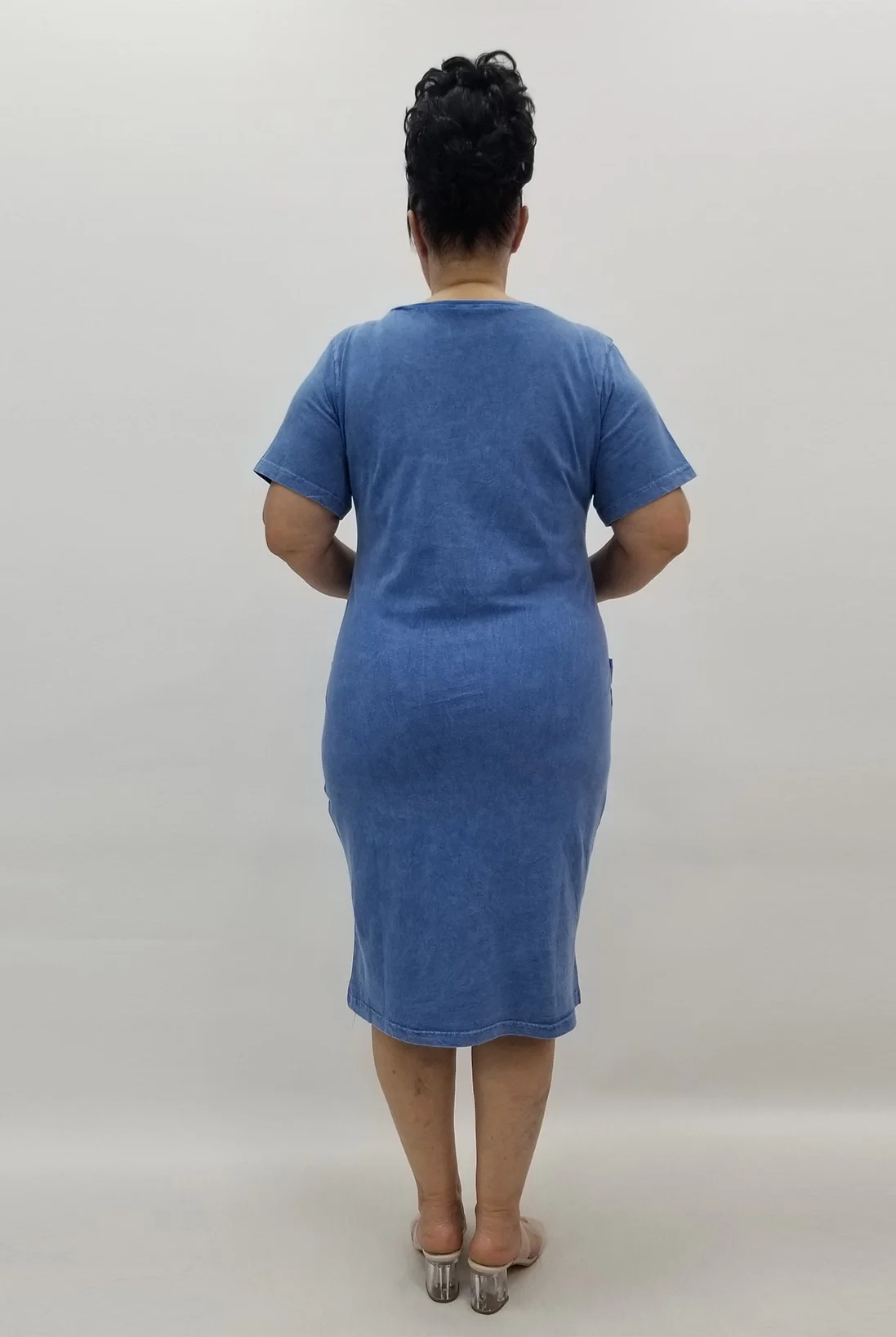 Miraggio Büyük Beden Elbise 99635 MAVİ