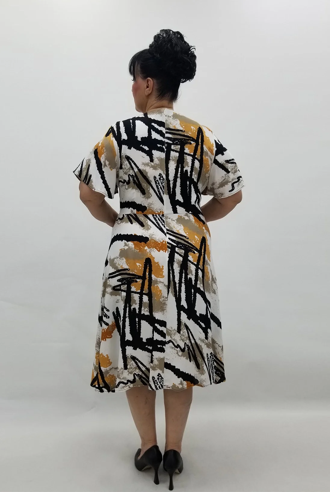 Miraggio Büyük Beden Elbise 99639 TABA