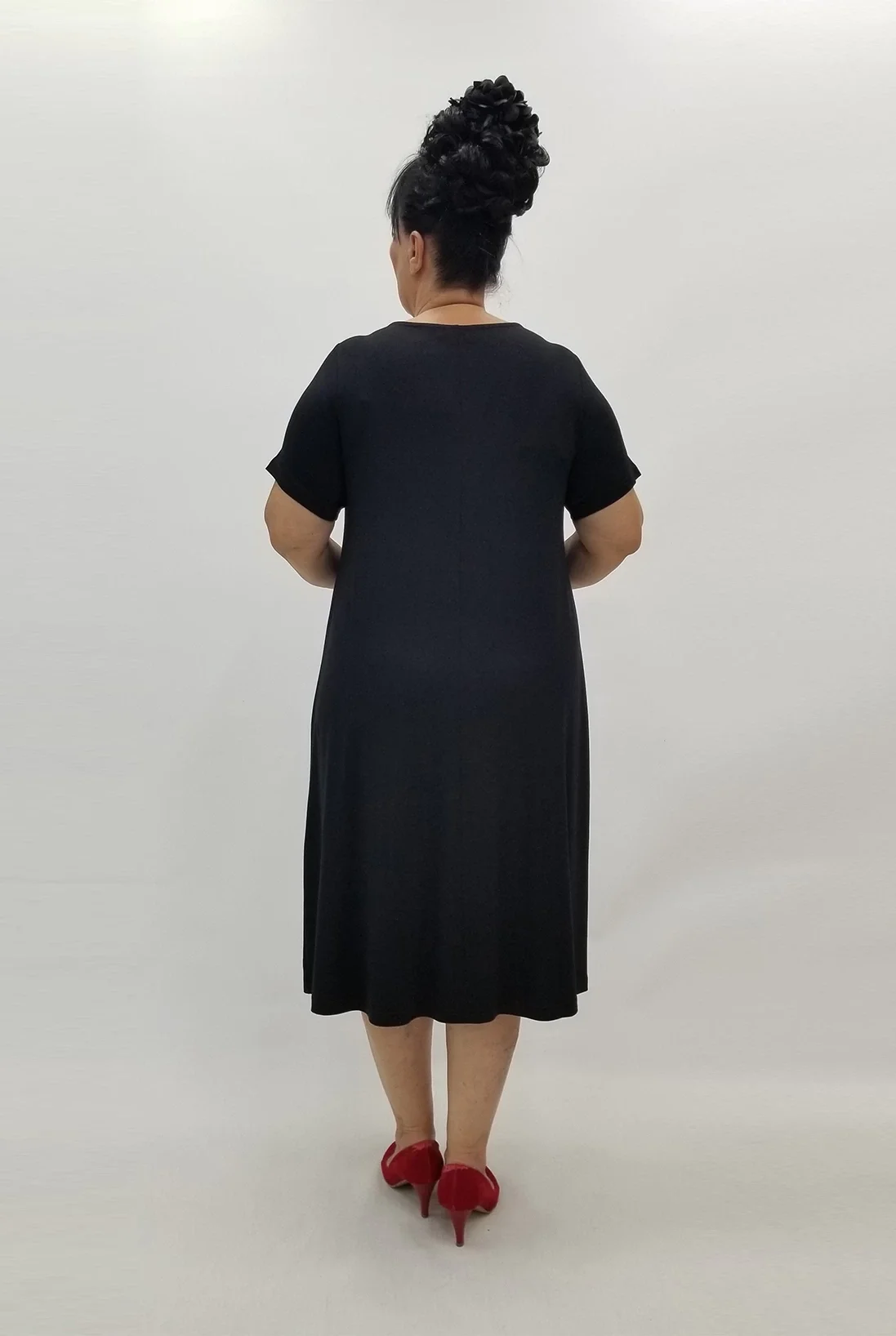 Miraggio Büyük Beden Elbise 99654 SİYAH