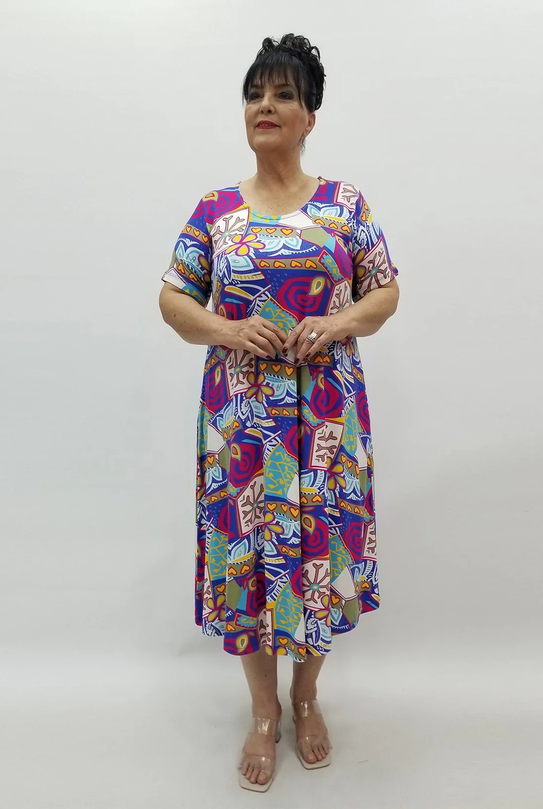 Miraggio Büyük Beden Elbise 99701 SAKS