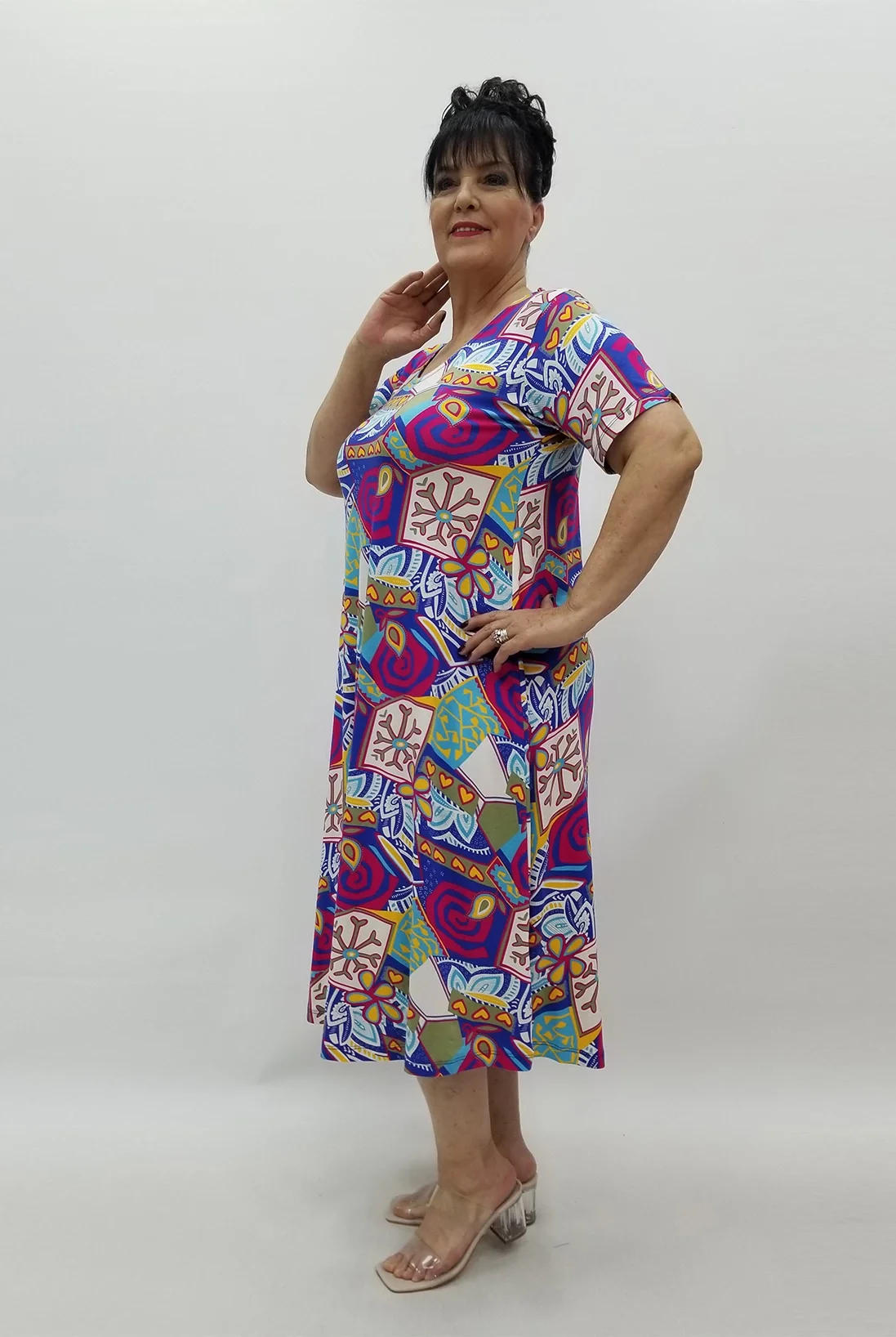 Miraggio Büyük Beden Elbise 99701 SAKS