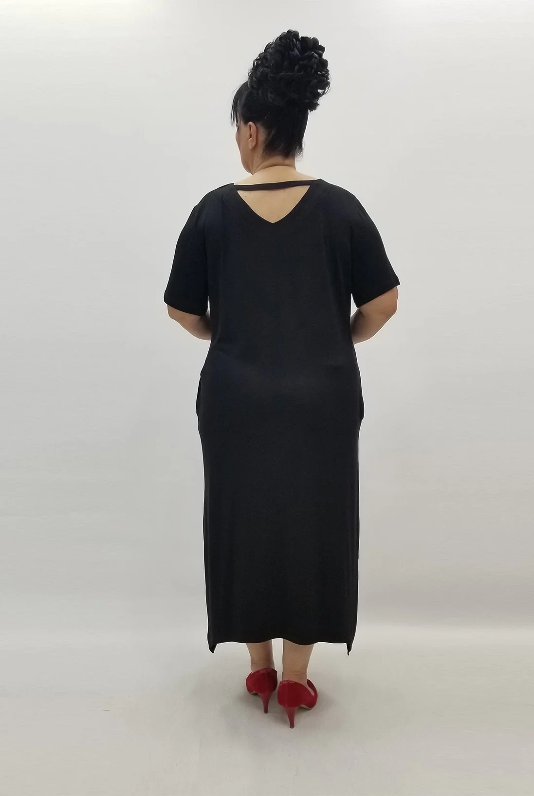 Miraggio Büyük Beden Elbise 99793 SİYAH