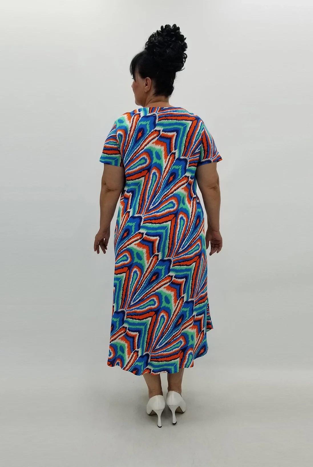 Miraggio Büyük Beden Elbise 99810 ORANJ