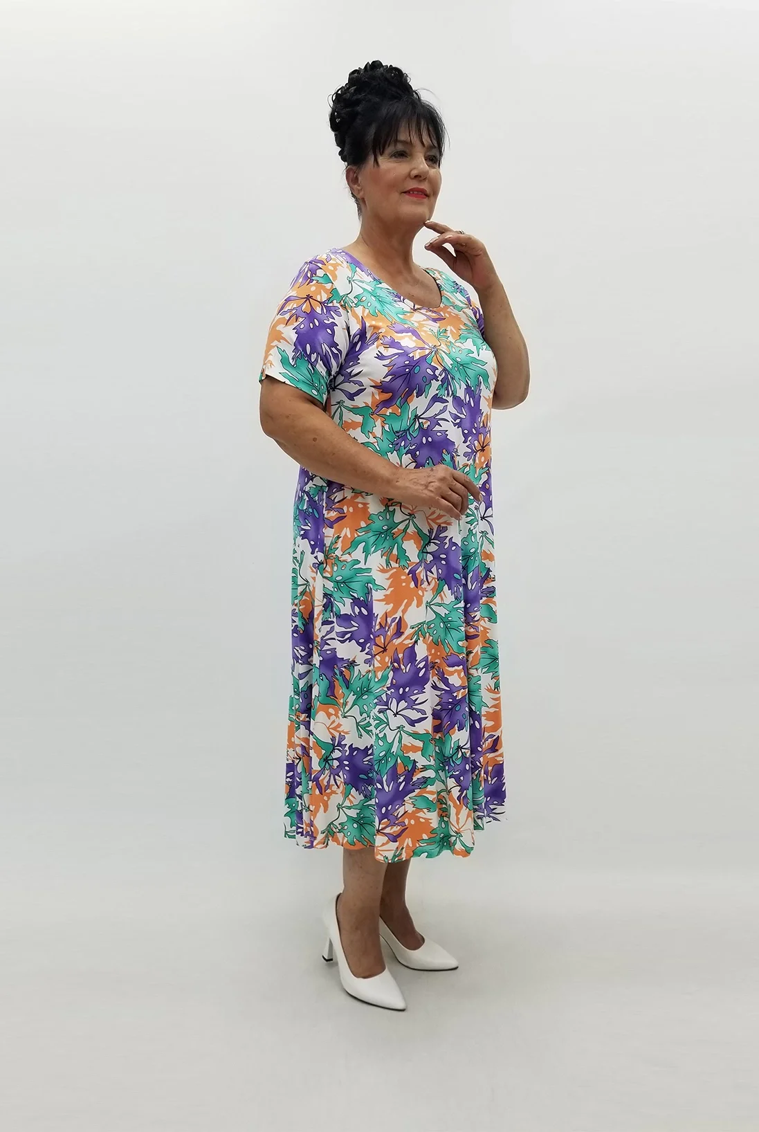 Miraggio Büyük Beden Elbise 99812 MOR