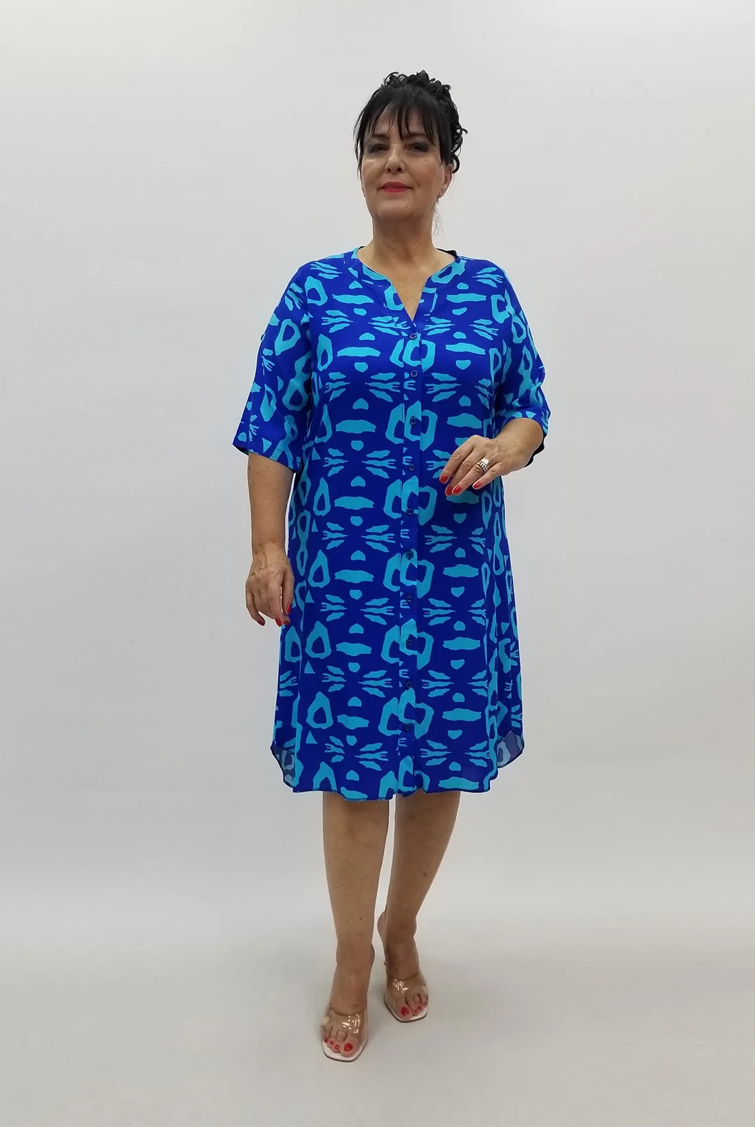 Miraggio Büyük Beden Elbise 99819 SAKS