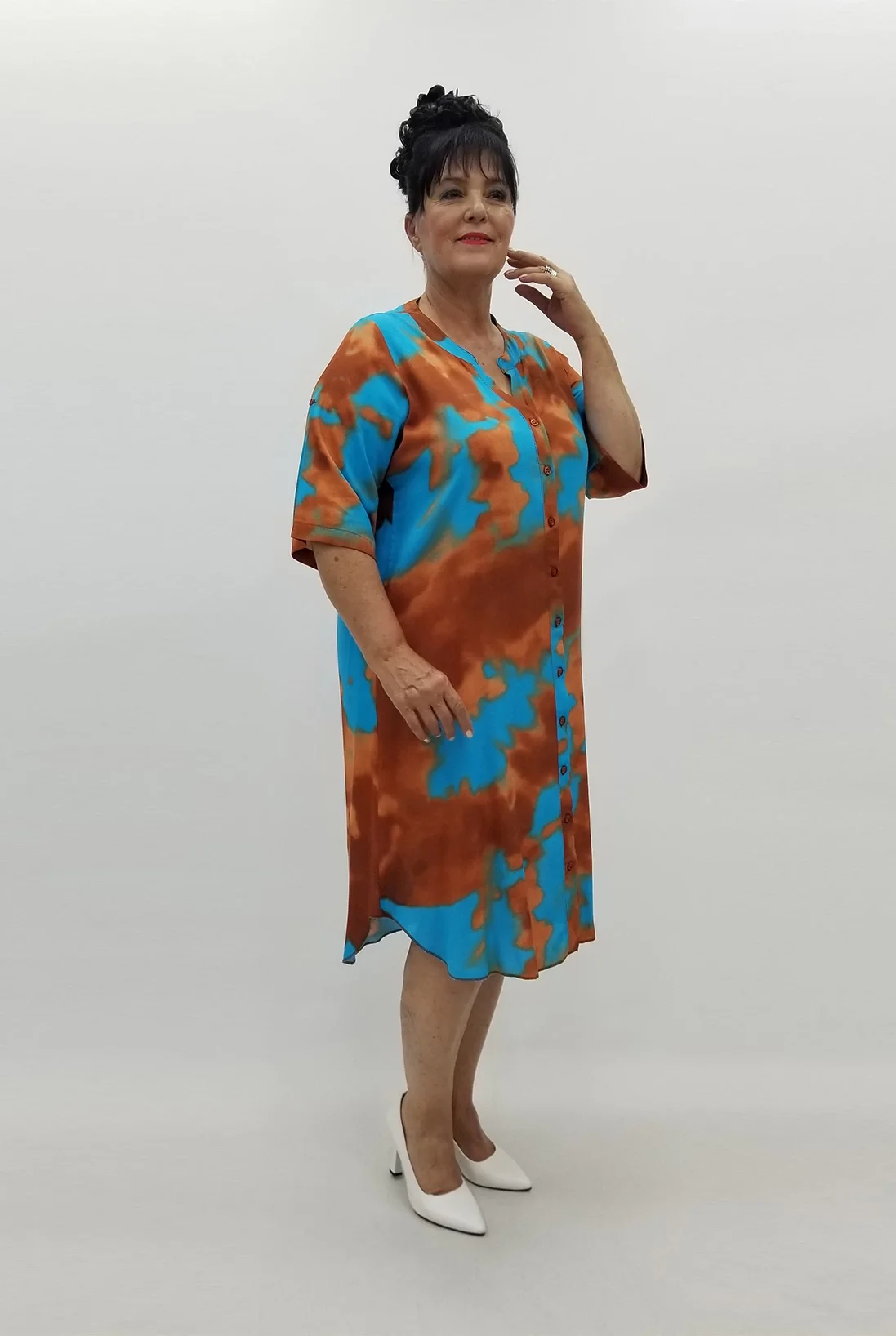 Miraggio Büyük Beden Elbise 99819 TABA