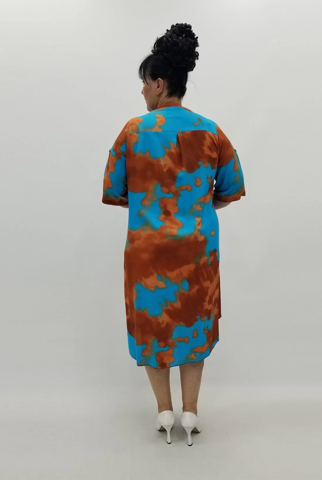 Miraggio Büyük Beden Elbise 99819 TABA