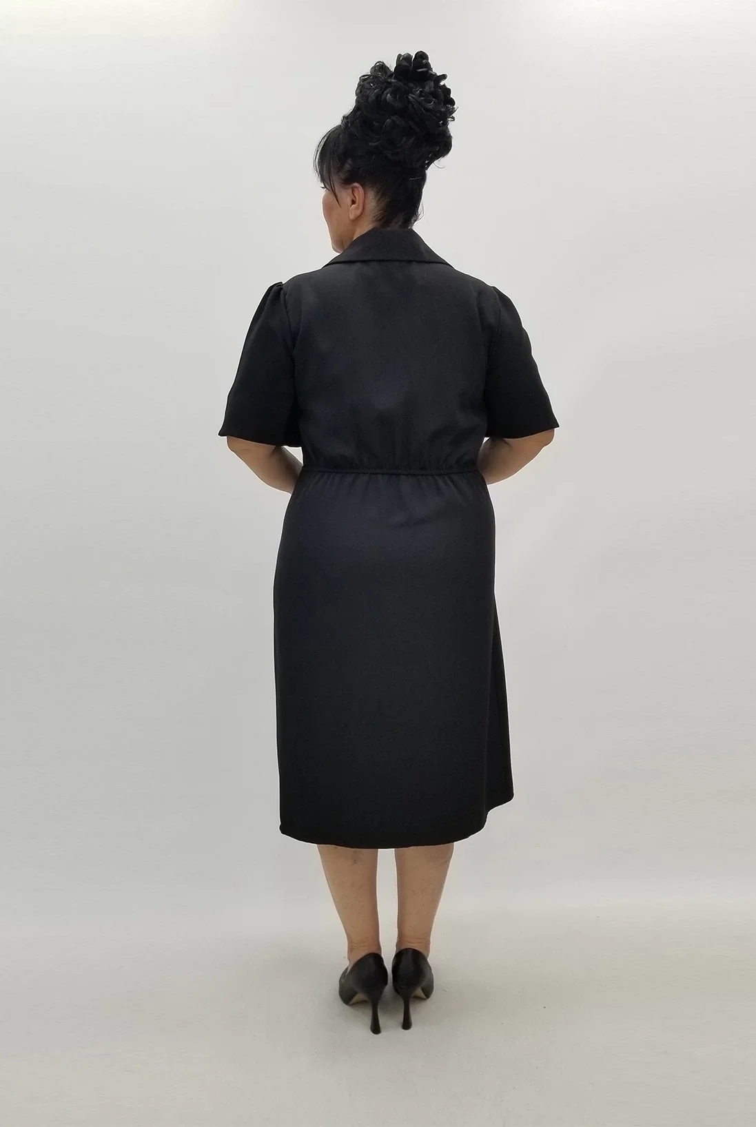 Miraggio Büyük Beden Elbise 99837 SİYAH