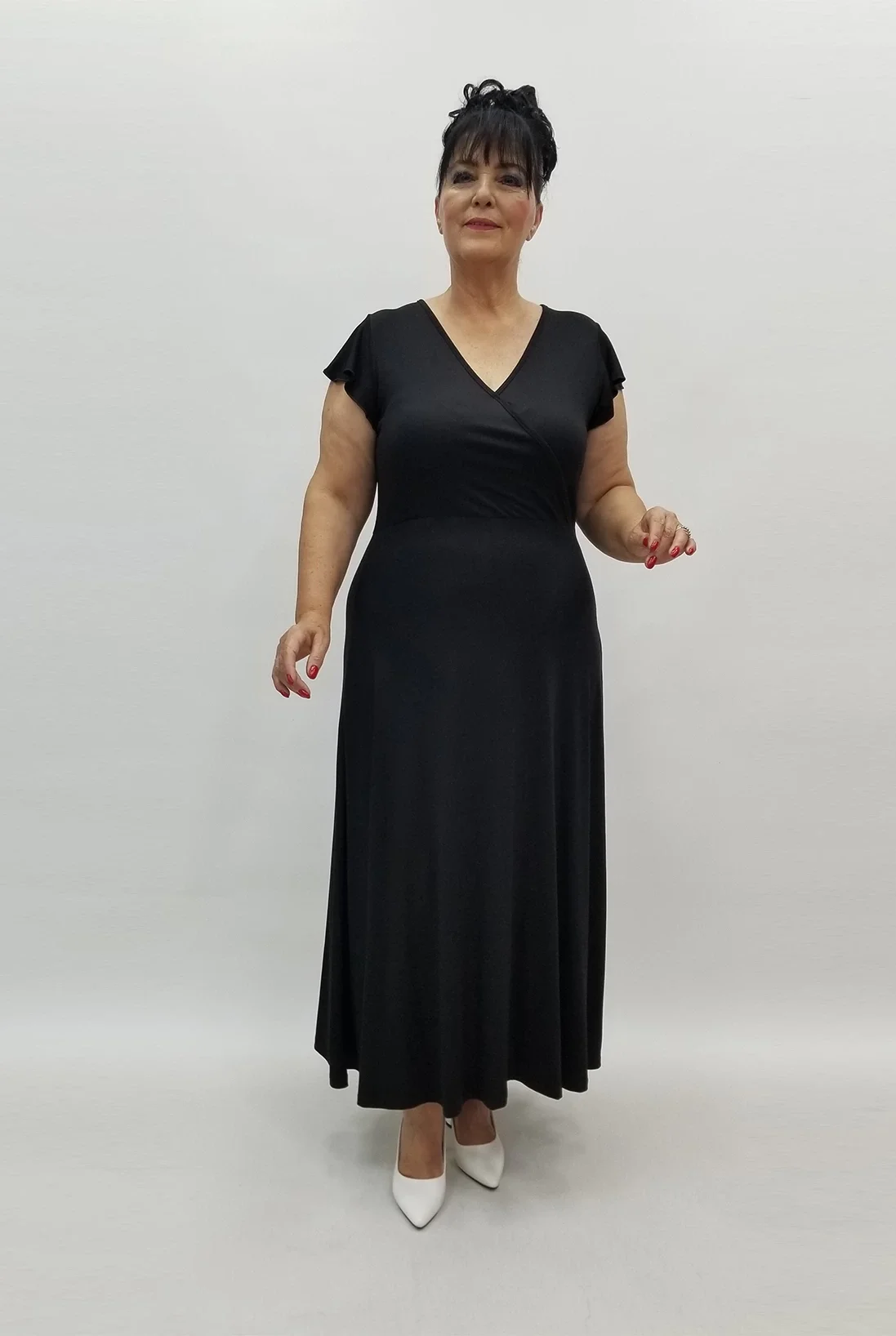 Miraggio Büyük Beden Elbise 99887 SİYAH